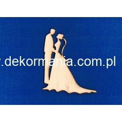 Para młoda (długa suknia)  7,5x6,5 cm